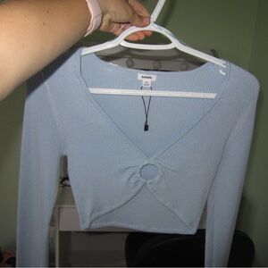 Garage Blue Crop Top